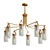 Luxury Glass Pendant Chandelier: Mitchell 3D model small image 1