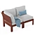 Modern Outdoor Furniture Set 3D model small image 5