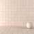 Beige Concrete Wall Tiles: Stylish & Durable 3D model small image 1