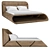 Illuminated Wooden Bed | 2000x1800mm 3D model small image 13