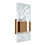 Rose Gold Chrome Newport Wall Sconce 3D model small image 2