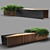 Contemporary Poly Bench 3D model small image 1