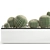 Exotic Cactus Collection in White Pots 3D model small image 3