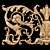 Elegant Baroque Carved Trim - Perfect for CNC and Render 3D model small image 13