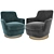 Elevated Elegance: Jacques Armchair 3D model small image 2