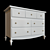 Classic Wooden Drawer Chest: Polys 2952 3D model small image 1