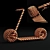 Sleek Electric Scooter Stator 3D model small image 2