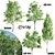 Vray Tree Set - 4 Scenic Trees 3D model small image 1