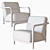 Luxury Gilda Armchair: Porada 3D model small image 3