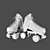 Classic Roller Skates: High-Quality Design 3D model small image 8