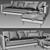 Modern Sven Chaise: Stylish, Comfortable 3D model small image 4