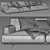 Modern Poliform Tribeca Sofa 3D model small image 3