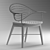 ABBA Chair: Stylish Wood & Fabric 3D model small image 4