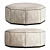 Luxury Gosling Ottoman: Elegant and Comfortable 3D model small image 1