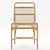 Gata Rattan Chair - Stylish & Size-Savvy 3D model small image 1