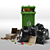 Dual Trash Can Set: Bin, Bags & Trashes 3D model small image 8