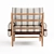 Handcrafted Maple Striped Chair 3D model small image 4