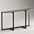 Marble Top Metal Frame Console 3D model small image 1