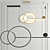 Sleek LED Chandelier: Modern Simplicity 3D model small image 2