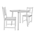 Stylish Gamlared Stefan Dining Set 3D model small image 4