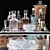 Premium Alcoholic Set: Whiskey, Crystal, Lekker, Wine, Vodka 3D model small image 1