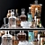 Premium Alcoholic Set: Whiskey, Crystal, Lekker, Wine, Vodka 3D model small image 3