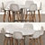 Corona Render Area Bonding Box & Chairs 3D model small image 2