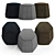 Modern Angles Pouf - Stylish and Versatile Seating 3D model small image 1
