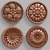 Elegant Wall Rosettes Set 3D model small image 2