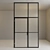 Modern Glass Partition Door 3D model small image 2