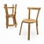 Timeless Elegance: Vintage Chair 68 3D model small image 4