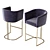 Elegant Bar Chair: Stylish Design, Comfortable Seating 3D model small image 8