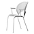 Modern Wood and Steel Trinidad Chair 3D model small image 4