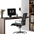 Sleek Workspace Set with Bookcase 3D model small image 2