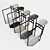 Elegant Anima Freestanding Towel Rack 3D model small image 3