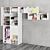 Title: Ophus 2-Door Wardrobe with 3 Drawers 3D model small image 2