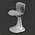 Vintage Pierre Paulin Dining Chair 3D model small image 4