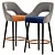 Lola Mambo Bar Stool: Stylish Seating Solution 3D model small image 1