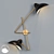 Sleek Sconce Pointer: 60cm Height 3D model small image 1