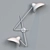 Sleek Sconce Pointer: 60cm Height 3D model small image 2