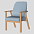 Sleek TON Santiago Armchair: Exceptional Design & Comfort 3D model small image 2