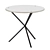 NEB Round Table Laminate/Black 800x800 3D model small image 1