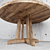 Eco-Friendly Teak Dining Table 3D model small image 3