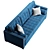 Modern Comfort: Brabus 09 Sofa Bed 3D model small image 4