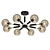 De Markt Hamburg Ceiling Chandelier 3D model small image 1