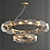 Elegant Crystal Ring Chandelier 3D model small image 1