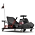 Crazy Drift XL Electric Cart 3D model small image 3
