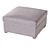 Cozy Velvet Ottoman for Viven Sofa 3D model small image 4