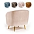 Leone Velvet Armchair: Minimalistic Design, Ultimate Comfort. 3D model small image 3