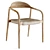 Scandinavian Bliss: Nina Chair 3D model small image 1